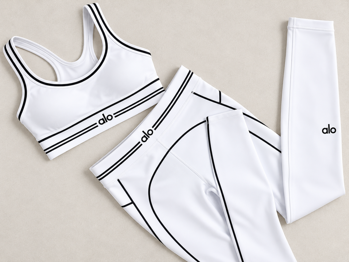 Women’s Light Blue 2-Piece Workout Set – Top & Leggings