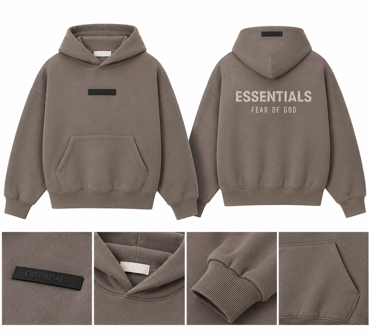 Men’s Oversized Hoodie – Neutral Colors