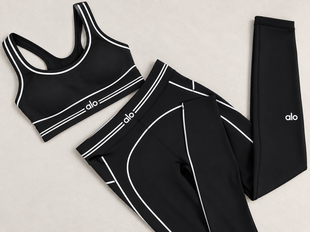 Women’s Light Blue 2-Piece Workout Set – Top & Leggings