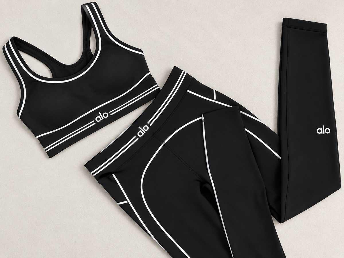 Women’s Light Blue 2-Piece Workout Set – Top & Leggings