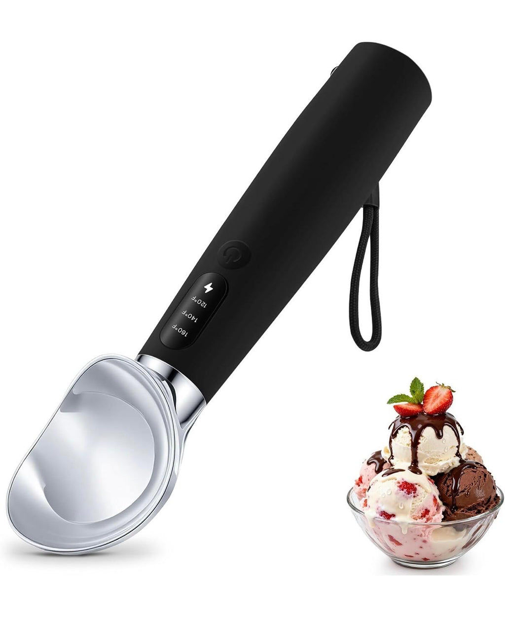 Cuchara de helado calentada