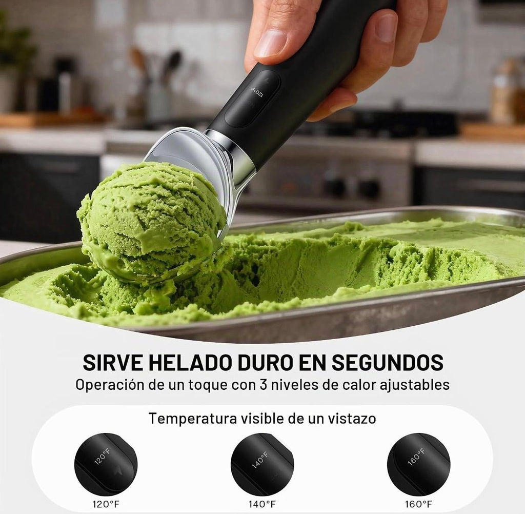 Cuchara de helado calentada