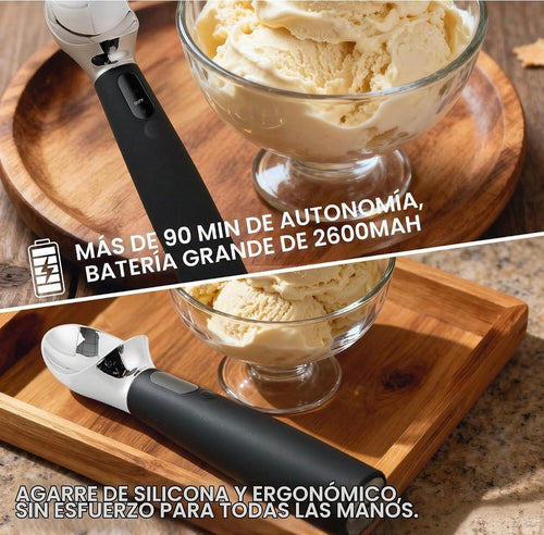 Cuchara de helado calentada