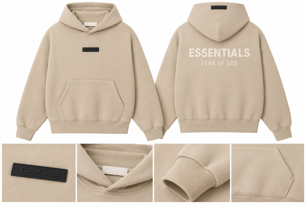 Men’s Oversized Hoodie – Neutral Colors